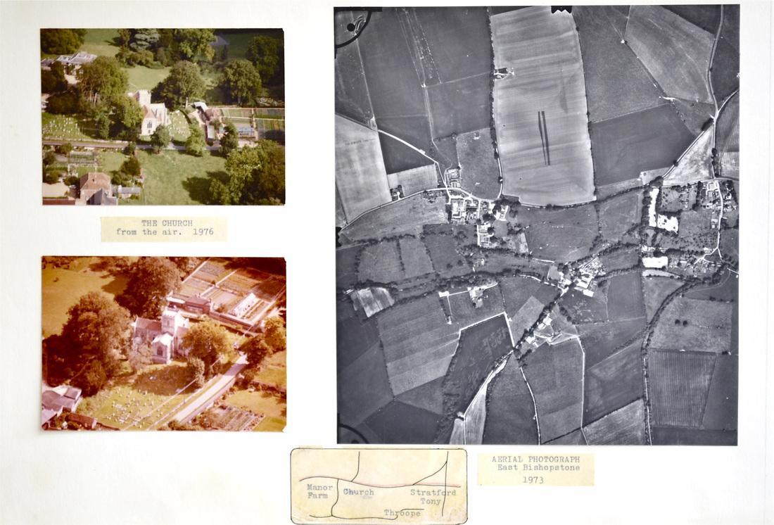 1/03 - Aerial photograph of East Bishopstone 1973.